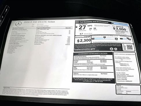 New 2026 Mercedes-Benz E 350 4MATIC Sedan image 17