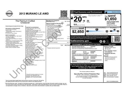 Used 2013 Nissan Murano LE w/ Platinum Pkg image 13