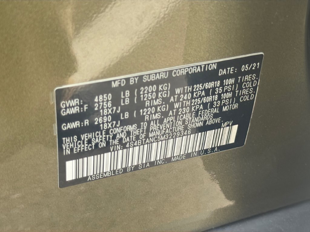 Used 2021 Subaru Outback Limited w/ Popular Package #2 AWD/4WD image 29
