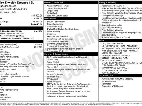 Used 2023 Buick Envision Essence w/ Sport Touring Package image 11