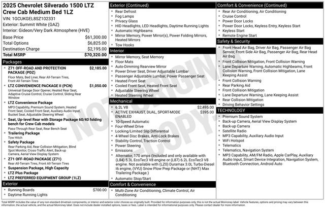 Used 2025 Chevrolet Silverado 1500 LTZ AWD/4WD image 47