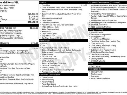 Used 2023 Hyundai Kona SEL w/ Convenience Package image 10