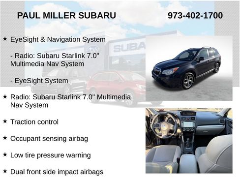 Used 2016 Subaru Forester 2.5i Touring w/ Eyesight & Navigation System image 8