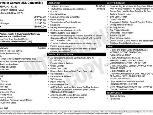 Used 2023 Chevrolet Camaro SS RWD image 24