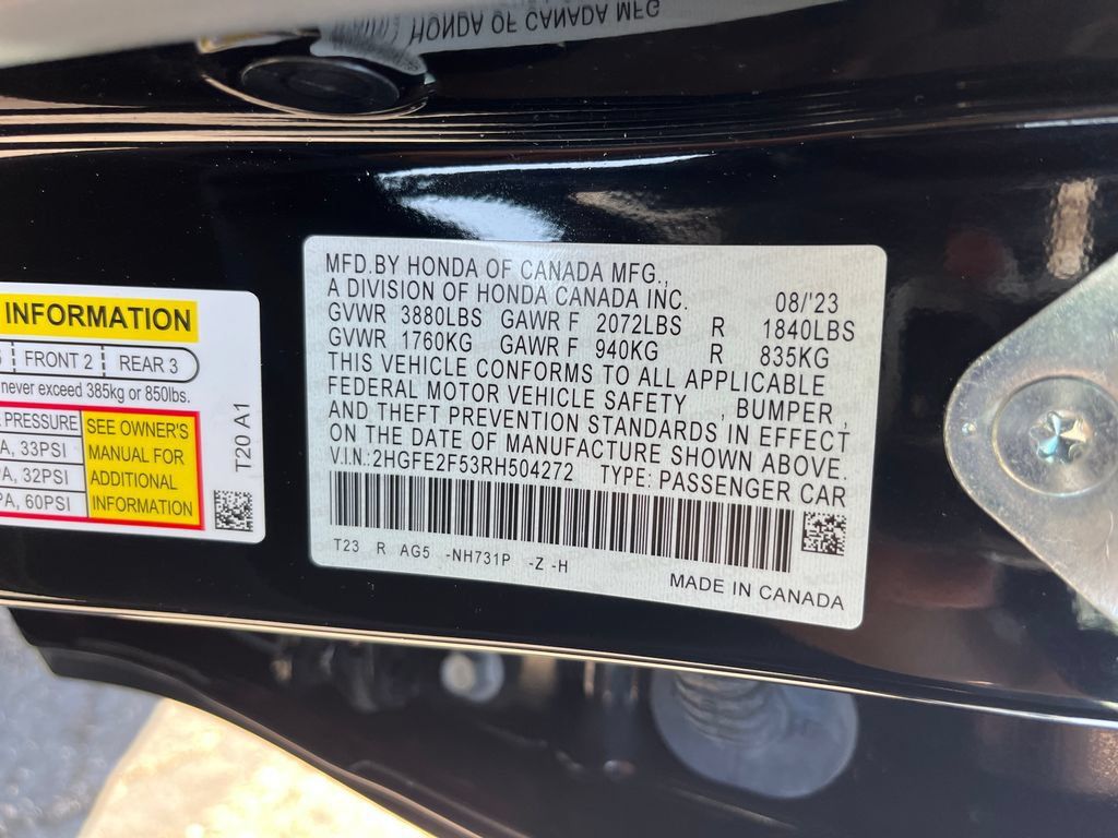 Certified 2024 Honda Civic Sport image 30