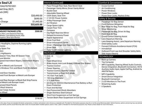Used 2025 Kia Soul LX w/ LX Technology Package FWD image 35