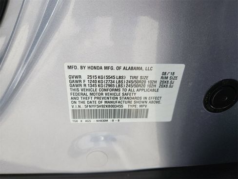 Used 2019 Honda Pilot Touring image 39