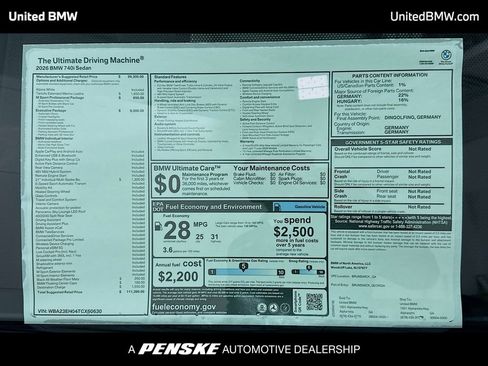 New 2026 BMW 740i w/ Executive Package RWD image 15