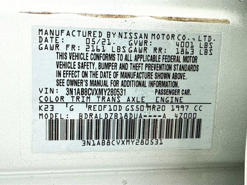 Used 2021 Nissan Sentra SV FWD image 33