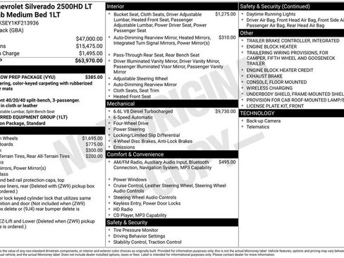 Used 2019 Chevrolet Silverado 2500 LT w/ Snow Plow Prep Package AWD/4WD image 32