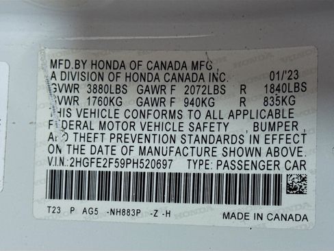 Used 2023 Honda Civic Sport image 39