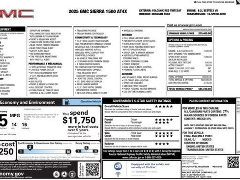 Used 2025 GMC Sierra 1500 AT4X AWD/4WD image 25