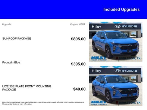Used 2024 Chevrolet Trax RS w/ Sunroof Package FWD image 5