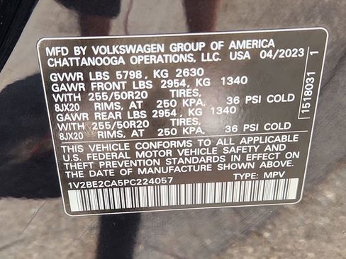 Used 2023 Volkswagen Atlas Cross Sport SEL AWD/4WD image 17