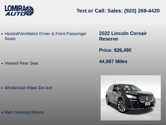 Used 2022 Lincoln Corsair Reserve AWD/4WD image 33