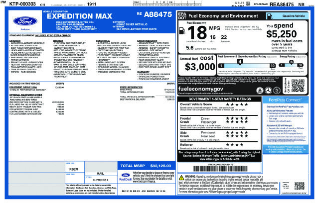Used 2024 Ford Expedition Max Limited AWD/4WD image 17