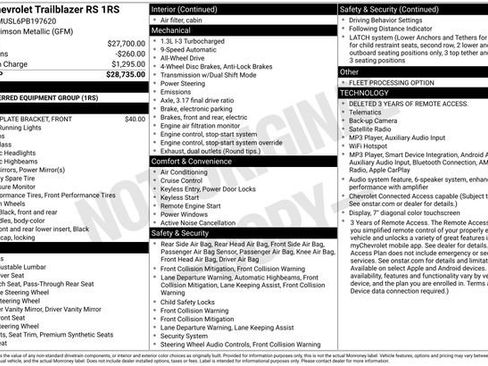 Used 2023 Chevrolet TrailBlazer RS AWD/4WD image 5
