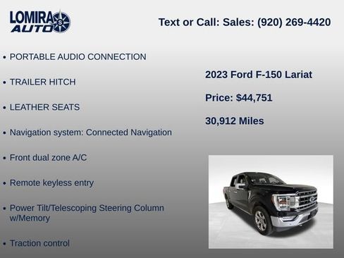 Used 2023 Ford F150 Lariat w/ Equipment Group 502A High AWD/4WD image 22