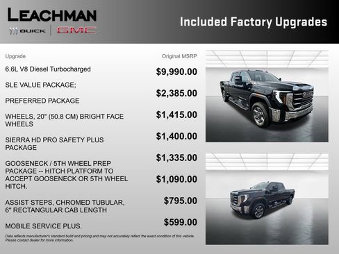 New 2025 GMC Sierra 2500 SLE w/ SLE Value Package; image 4