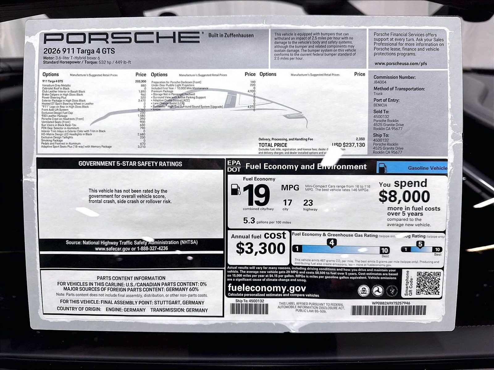Used 2026 Porsche 911 Targa 4 GTS AWD/4WD image 32