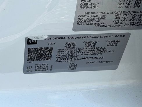 Used 2022 GMC Sierra 1500 Denali w/ Denali Premium Package AWD/4WD image 9