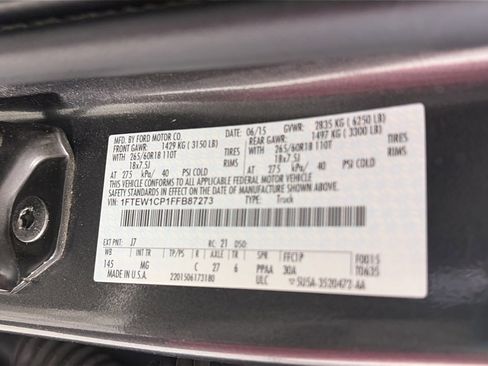 Used 2015 Ford F150 XLT w/ Equipment Group 302A Luxury image 9