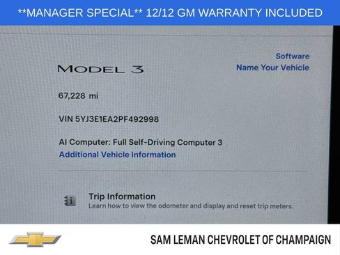 Used 2023 Tesla Model 3 Standard Range RWD image 11