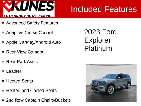Used 2023 Ford Explorer Platinum w/ Technology Package AWD/4WD image 3