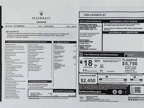 Used 2022 Maserati Levante GT image 48