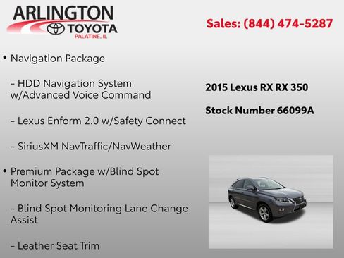 Used 2015 Lexus RX 350 AWD image 2
