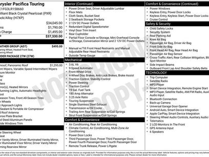 Used 2020 Chrysler Pacifica Touring w/ Cold Weather Group