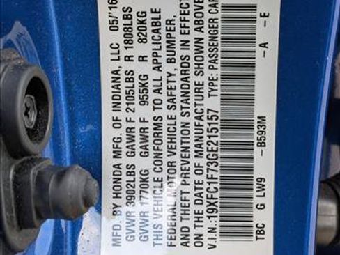 Used 2016 Honda Civic EX-L image 19