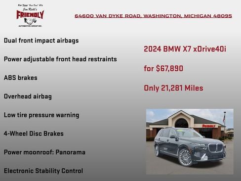 Used 2024 BMW X7 xDrive40i w/ Climate Comfort Package image 30