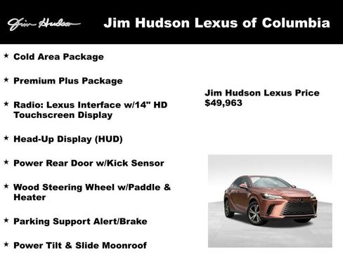 Certified 2023 Lexus RX 350 Premium Plus w/ Cold Area Package AWD/4WD image 4
