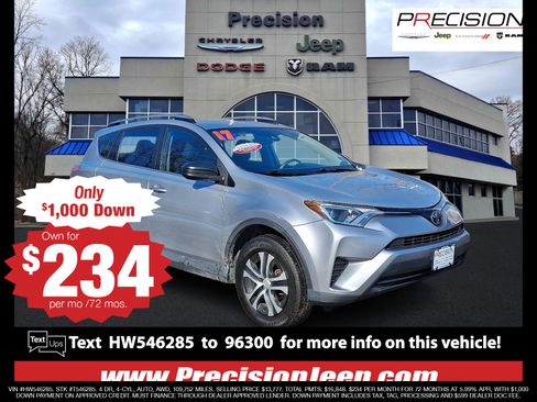 Used 2017 Toyota RAV4 LE AWD/4WD image 1