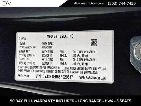 Used 2025 Tesla Model 3 Long Range AWD/4WD image 44