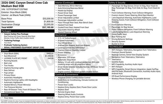 New 2026 GMC Canyon Denali AWD/4WD image 5