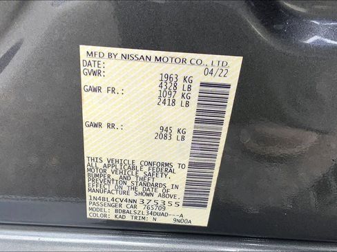 Used 2022 Nissan Altima 2.5 SR w/ Midnight Edition Package FWD image 33