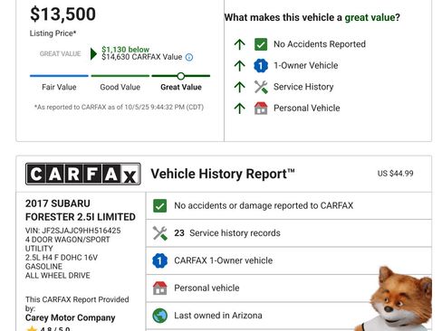 Used 2017 Subaru Forester 2.5i Limited w/ Popular Package #2 image 6