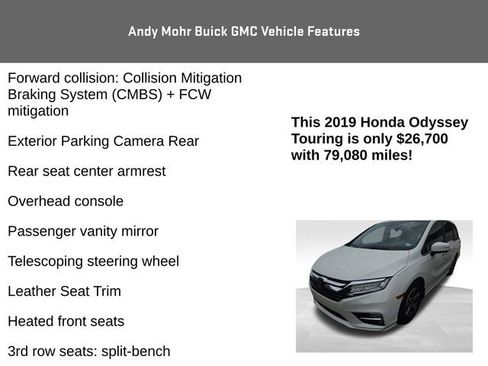 Used 2019 Honda Odyssey Touring image 13