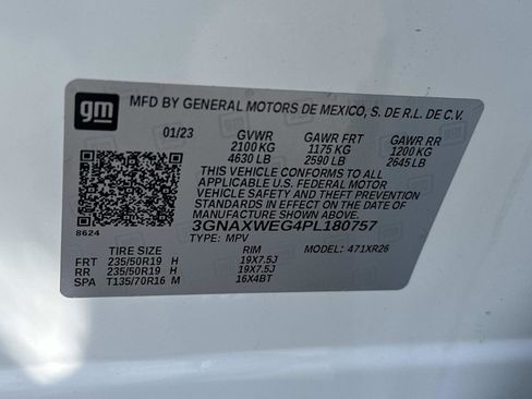 Certified 2023 Chevrolet Equinox RS w/ RS Leather Package AWD/4WD image 17