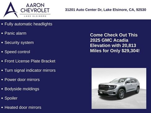 Used 2025 GMC Acadia Elevation image 25