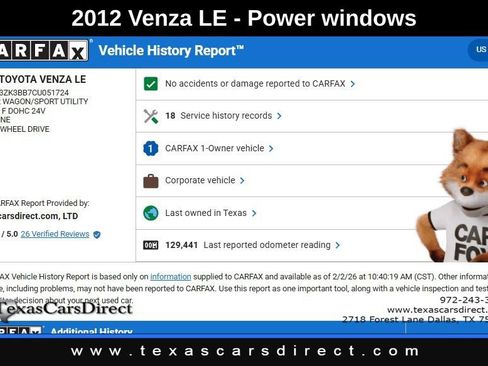 Used 2012 Toyota Venza Limited image 9