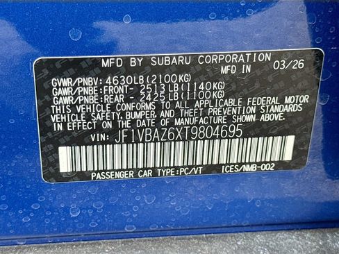 New 2026 Subaru WRX tS AWD/4WD image 40