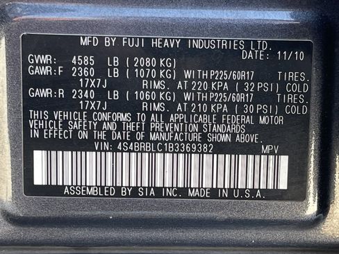 Used 2011 Subaru Outback 2.5i Limited image 21