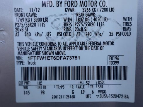 Used 2013 Ford F150 Platinum AWD/4WD image 46