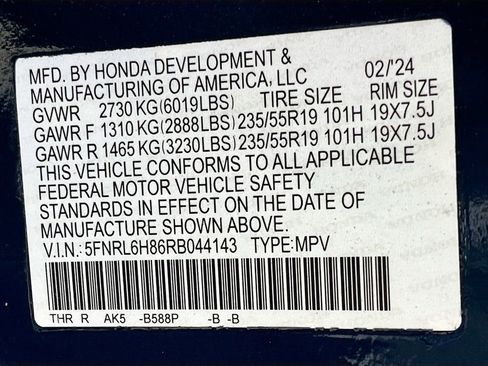 Used 2024 Honda Odyssey Touring image 35