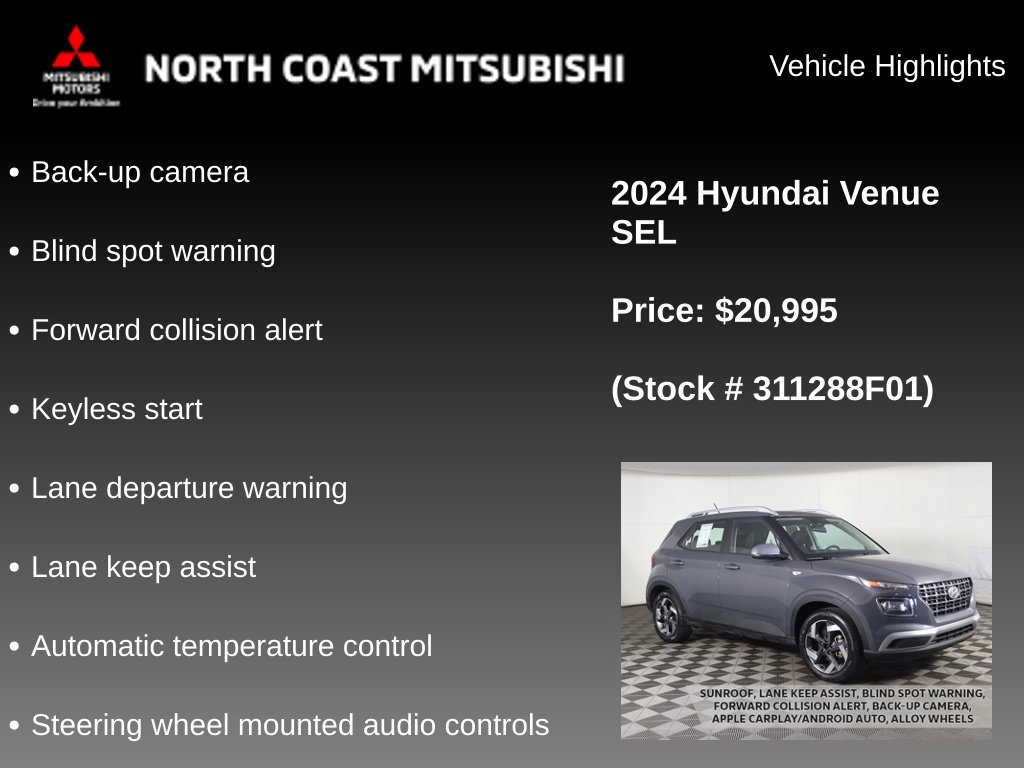 Used 2024 Hyundai Venue SEL FWD image 2