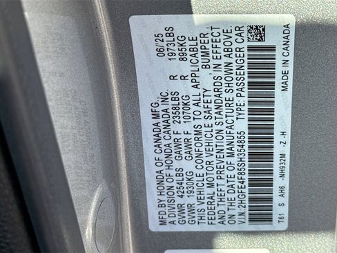 Certified 2025 Honda Civic Sport image 26