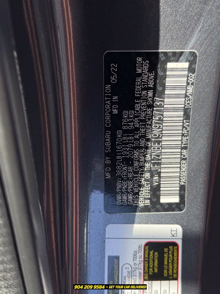 Used 2022 Toyota GR86 Premium w/ ALL Weather Mat Package (TMS) RWD image 15